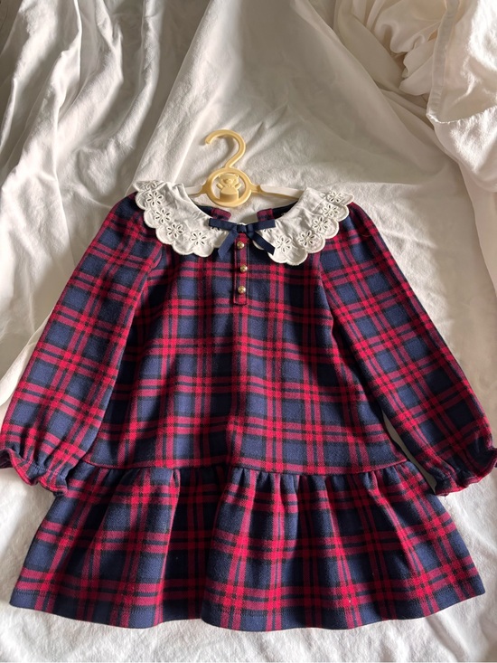 Janie and Jack Other - Jamie and Jack Girls Plaid Dress 2T Eyelet Peter Pan Collar